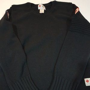Vancouver 2010 Olympic Black Knit Sweater